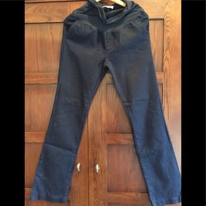 Navy chino maternity pants